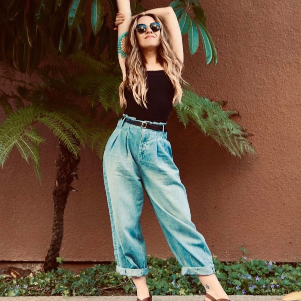 Free People High Rise Wide Leg Jeans